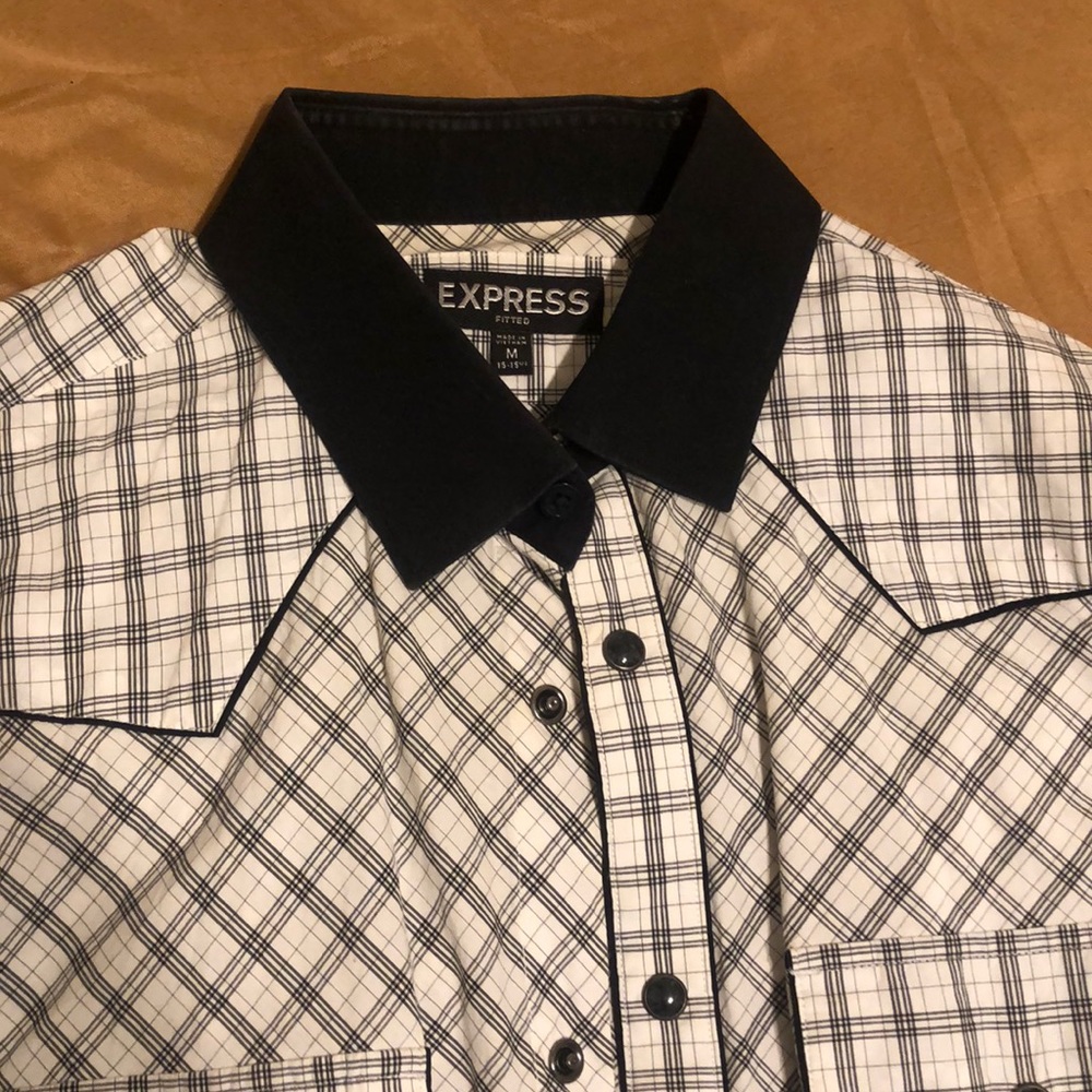 Express Fitted Dress Shirt